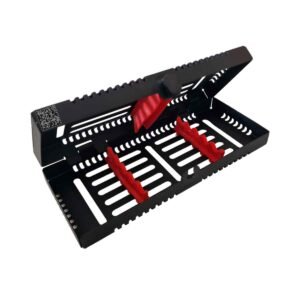Cassetta di Sterilizzazione 5 Strumenti Black Line 19x8x3 cm