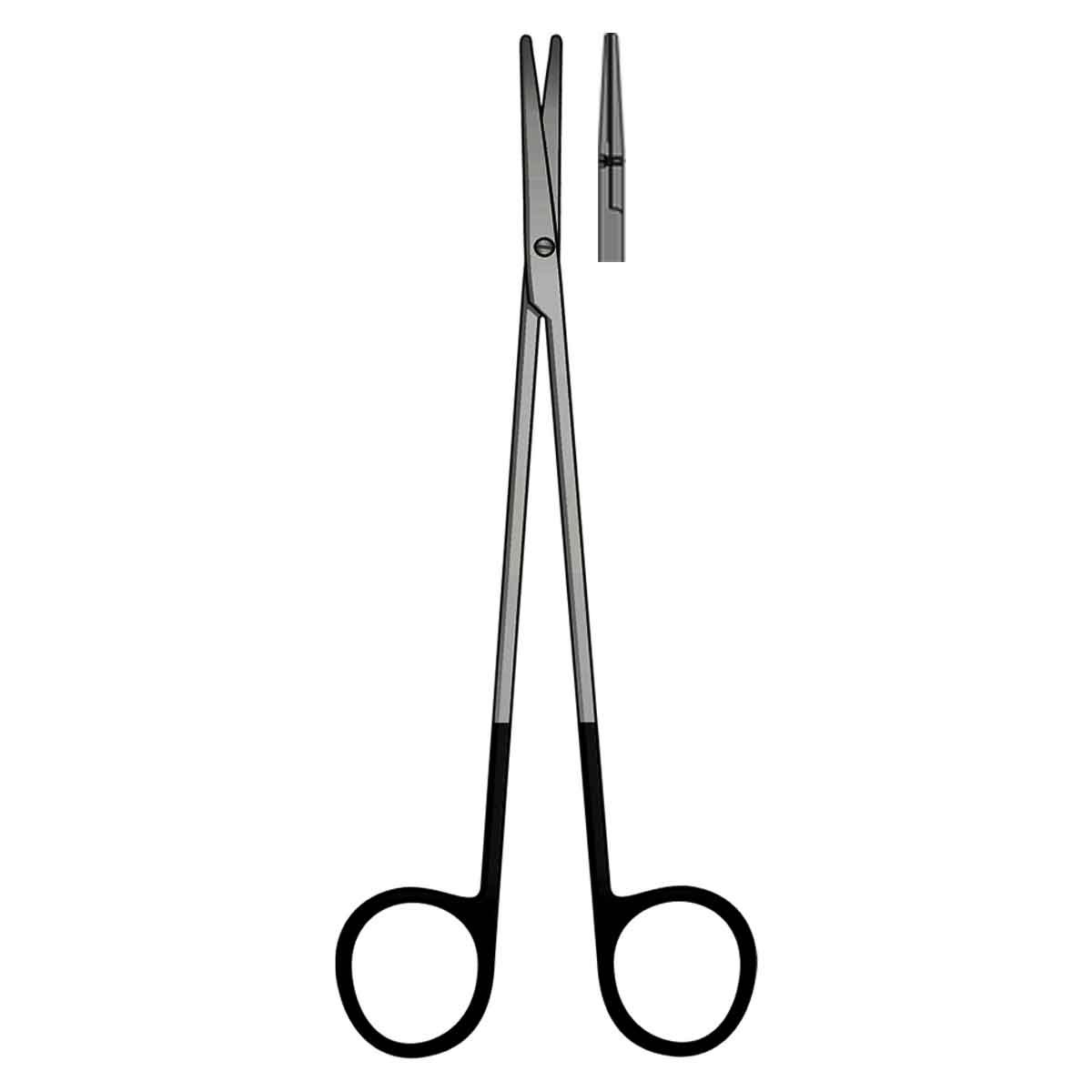 Forbici Metzenbaum Rette TC 18 cm Black Line
