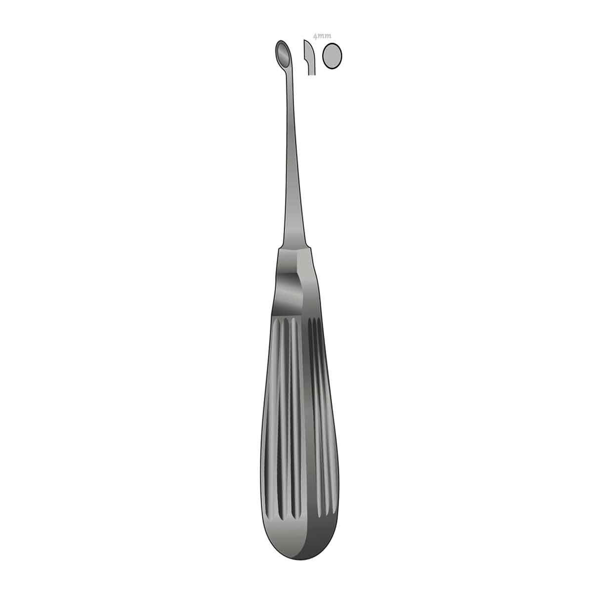 Cucchiaio tagliente Lempert 4 mm