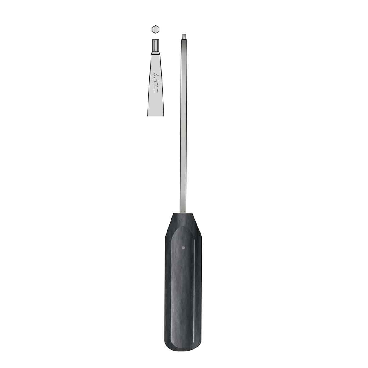 Cacciavite per viti da 3,5 mm