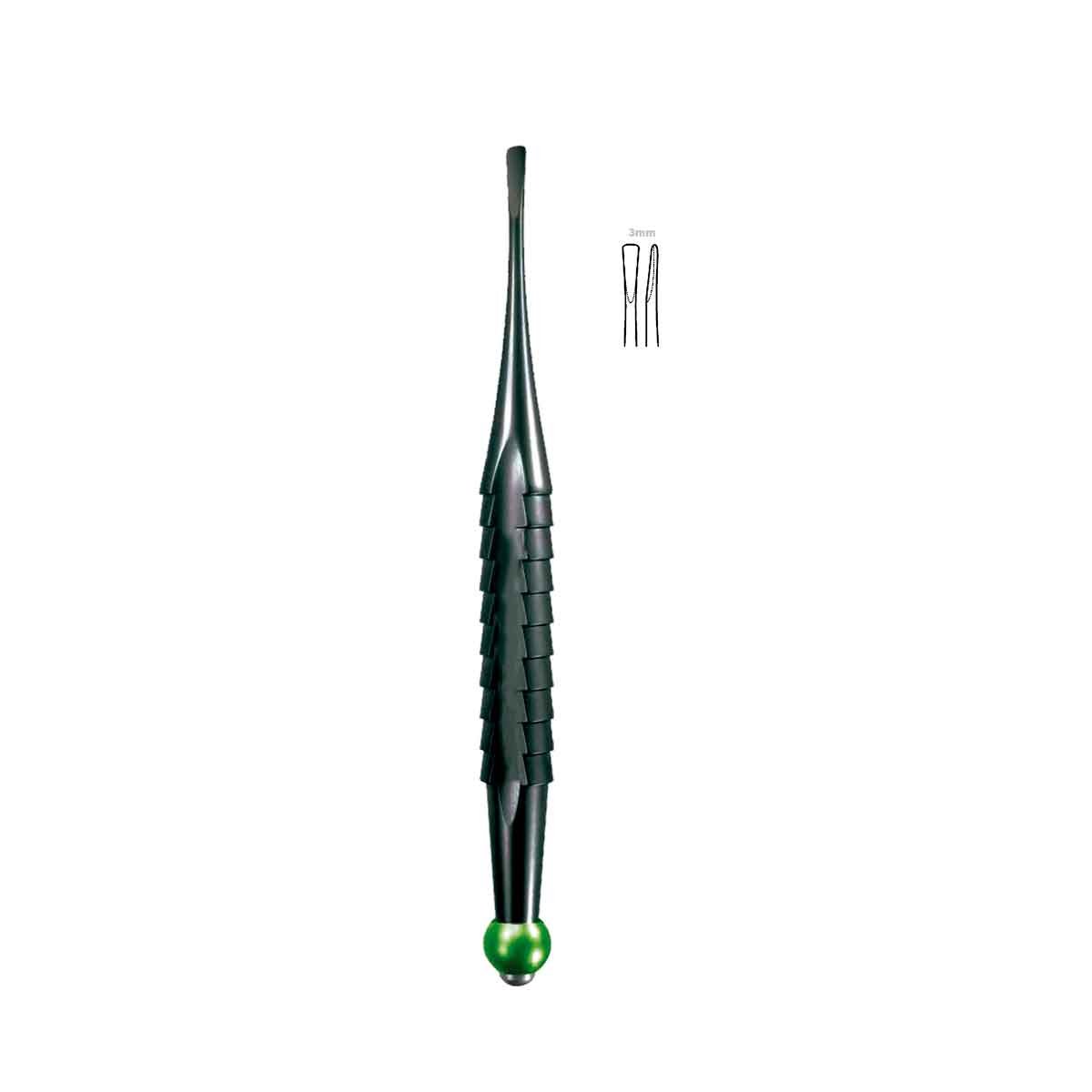 Elevatore Extraccion Tool retto Black Line 3mm