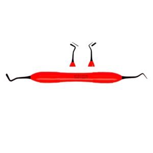 Spatola XSI Black Line rossa per composito 1,5 × 2 mm