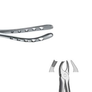 Pinza da estrazione per molari superiori sinistri Fig. 90