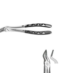 Forceps n. 51A a punta fine per radici superiori Black Line