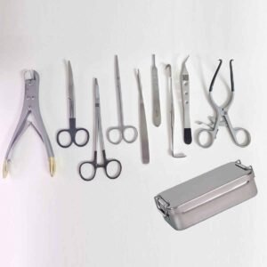 Kit veterinario per osteosintesi, 9 strumenti