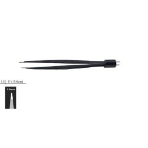 Pinza bipolare antiaderente retta, connessione USA, 15 cm