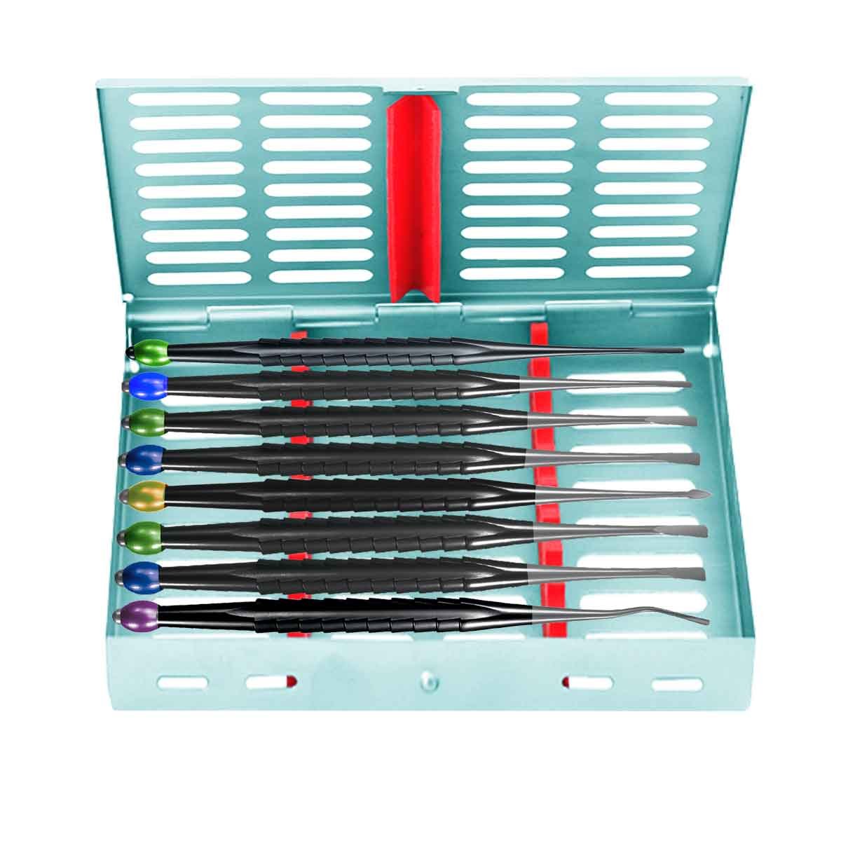Set di 8 Elevatore Extraccion Tool linea Black Line