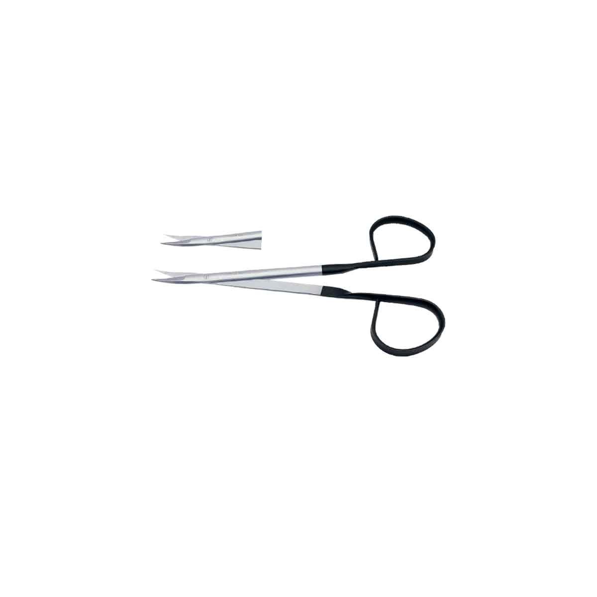 Microforbice curva 13 cm Black Line