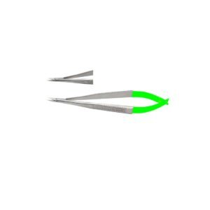 Forbice Castroviejo curva tungsteno LiquidSteel 14cm