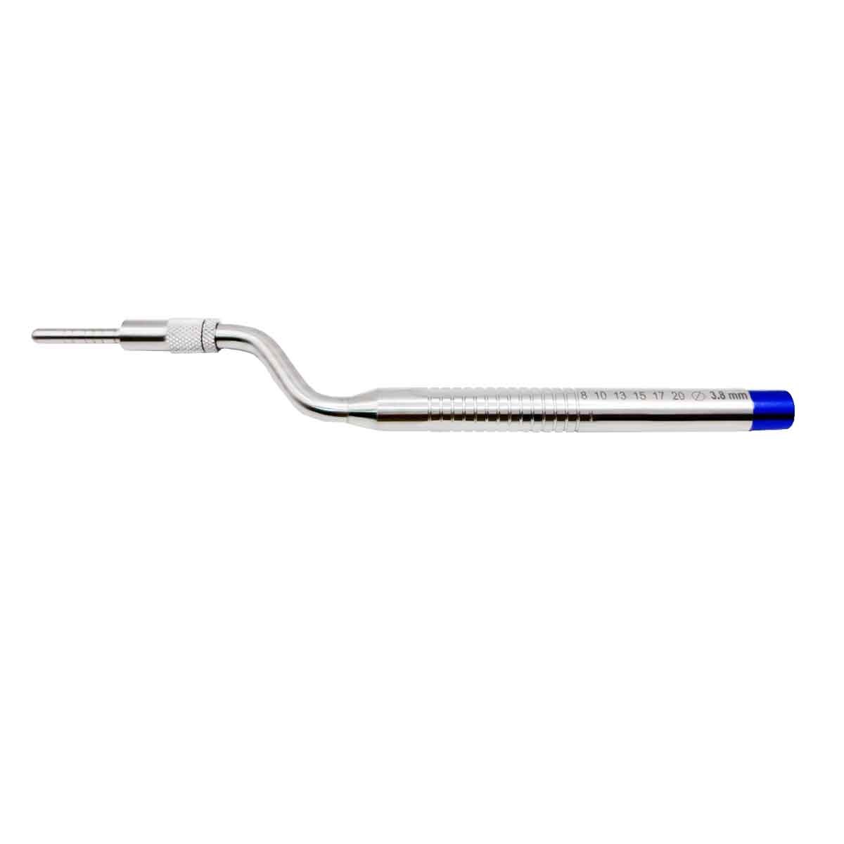 Osteotomo concavo con arresto angolato 3,8mm