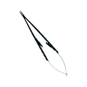 Porta-aghi Castroviejo Microchirurgia Black Line curvo 14 cm