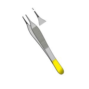 Pinza Adson con dente TC 12 cm