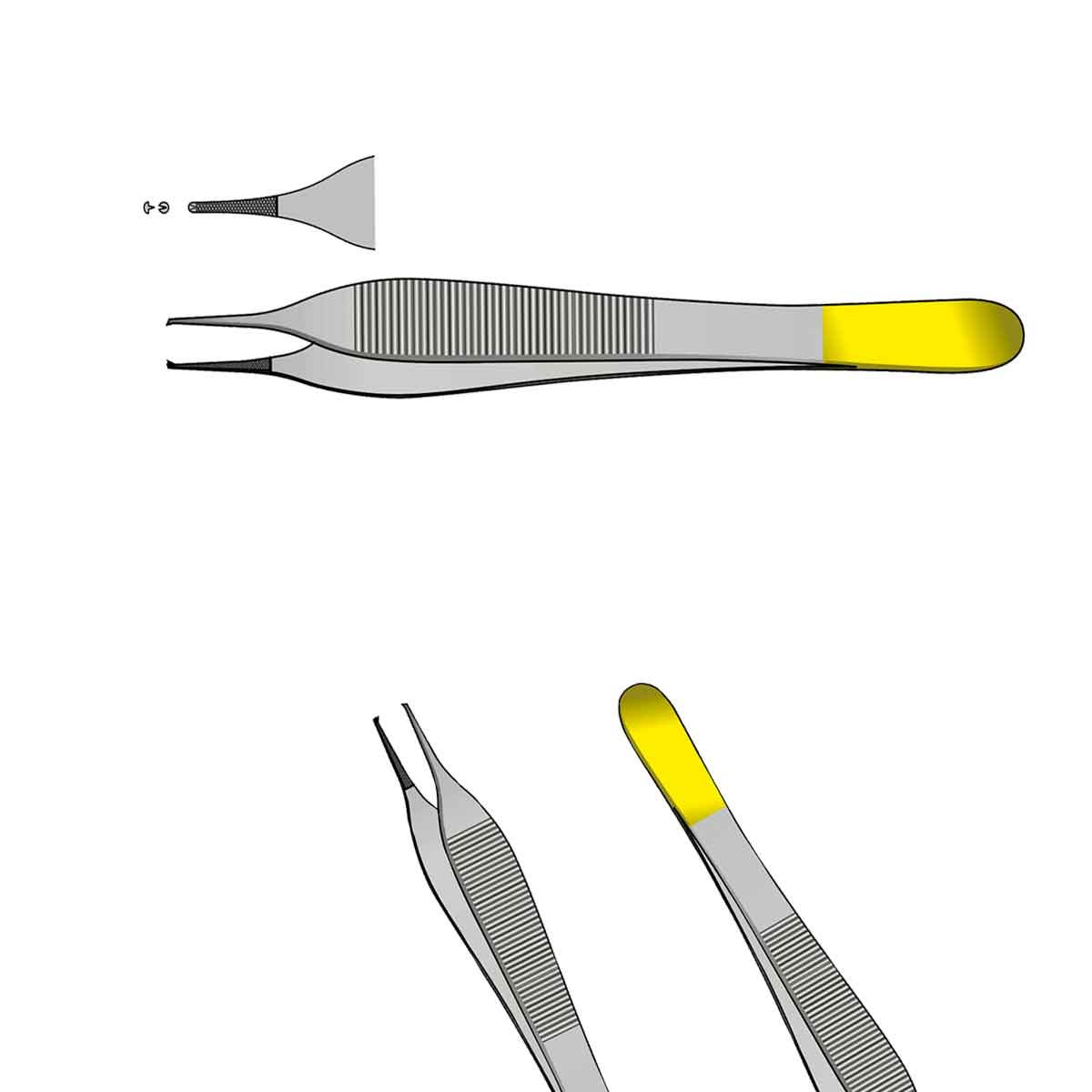 Pinza Adson C/D Tc 12cm - Image 2