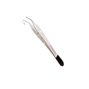 Pinza Adson curva con dente Black Line 15 cm