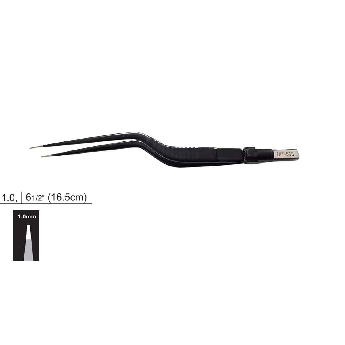 Pinza bipolare antiaderente a baionetta EU 16,5 cm
