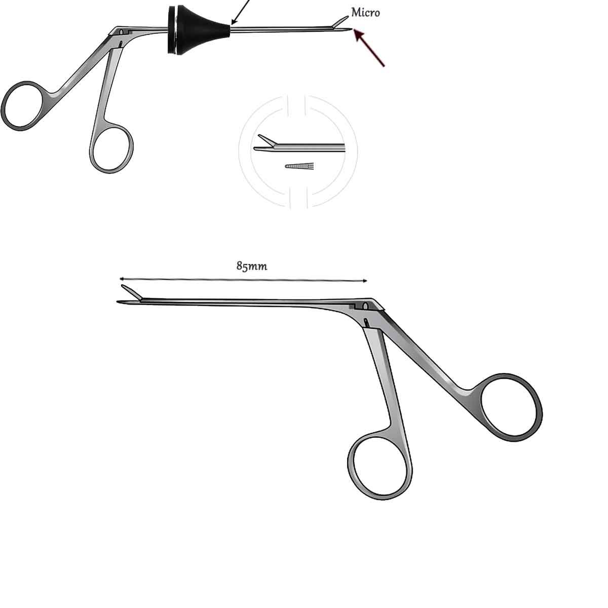 Pinza Hartmann Cocodrilo sottile 8,5cm