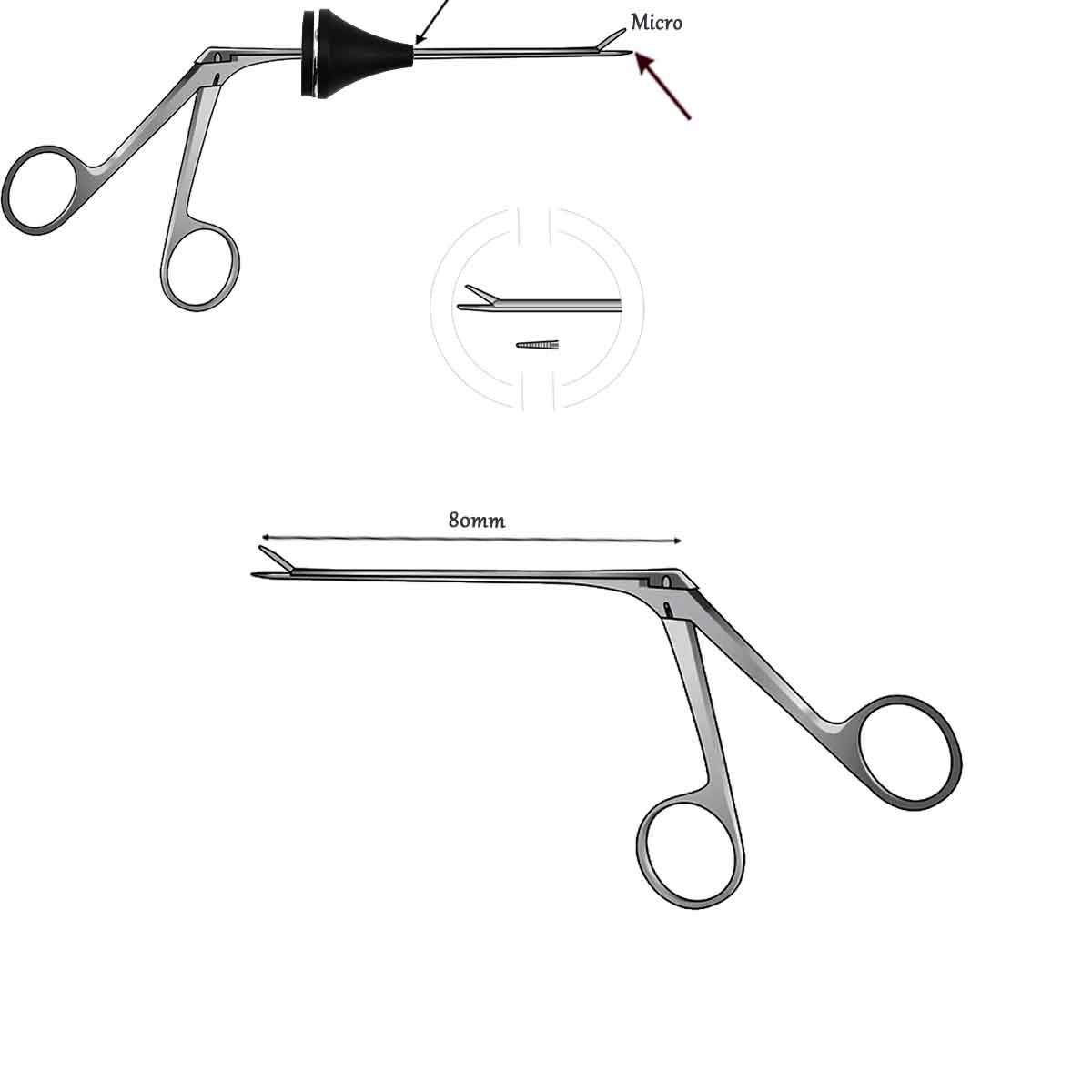 Pinza Hartmann Cocodrilo 8cm