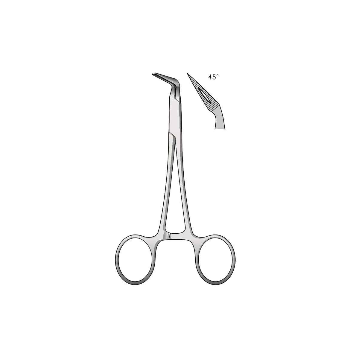 Pinza per frammenti ossei
