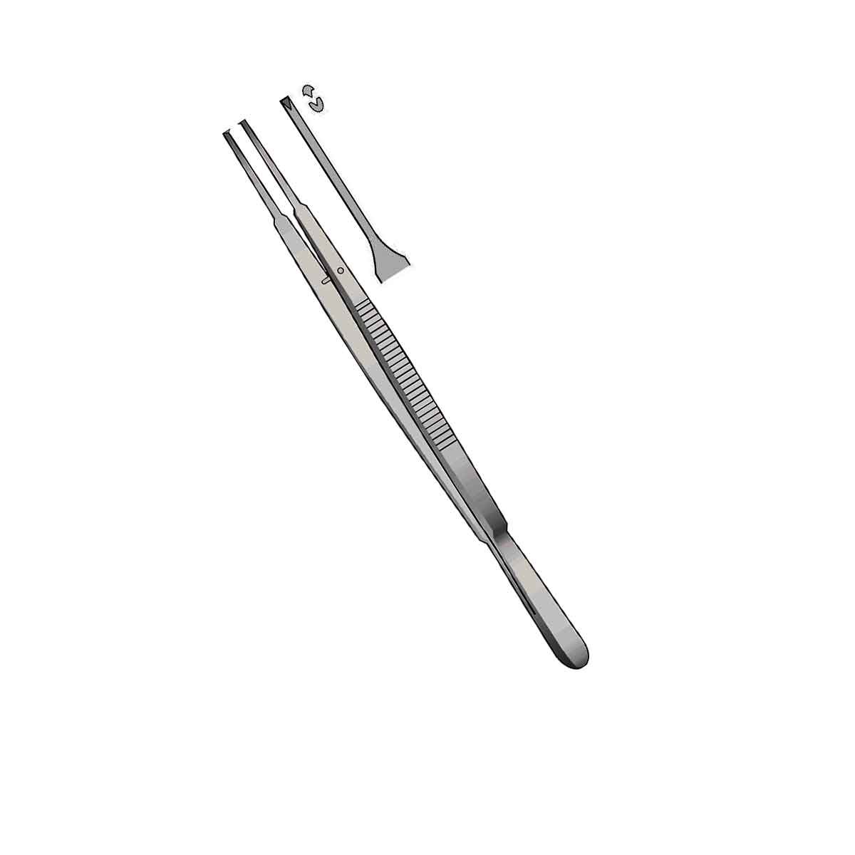 Pinza Gerald con dente 18 cm