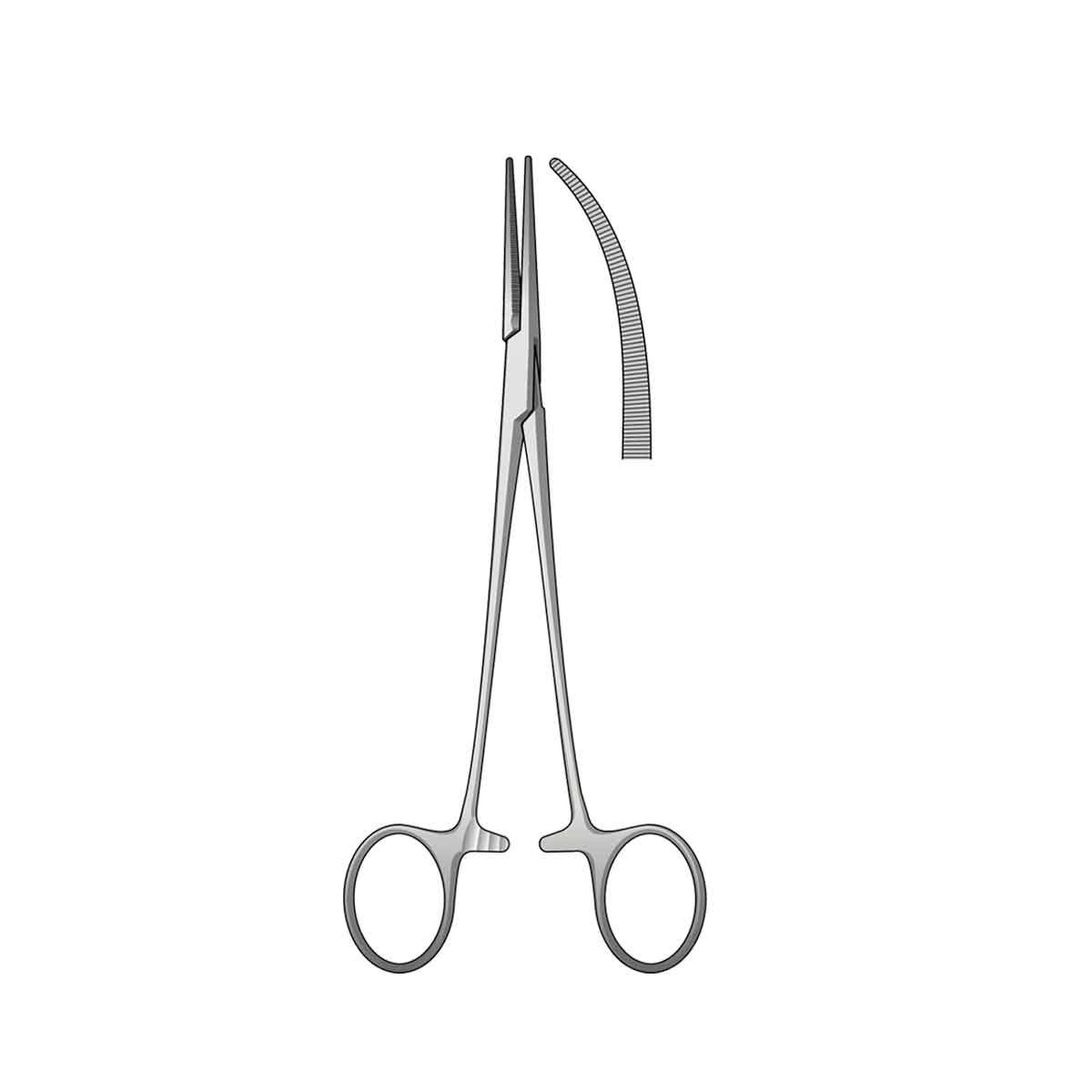 Pinza emostatica Kocher curva 16cm