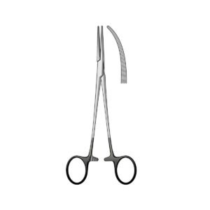 Pinza Kocher curva Black Line 18cm
