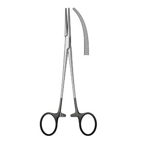 Pinza emostatica Kocher curva 20 cm Black Line