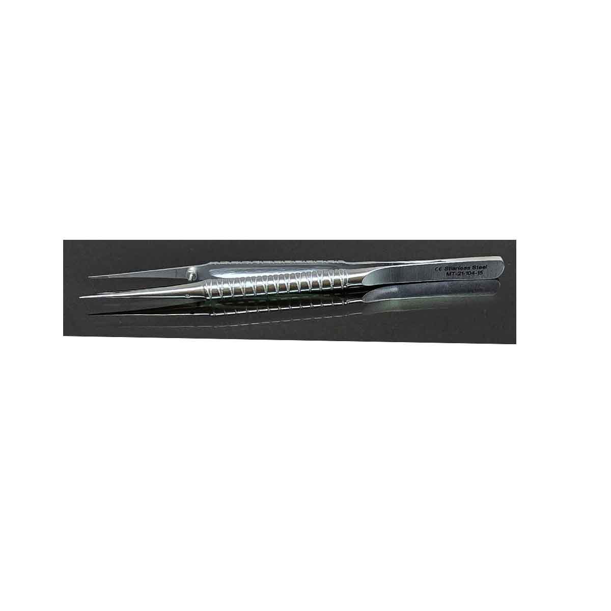 Pinza microchirurgica retta 15 cm - Image 4