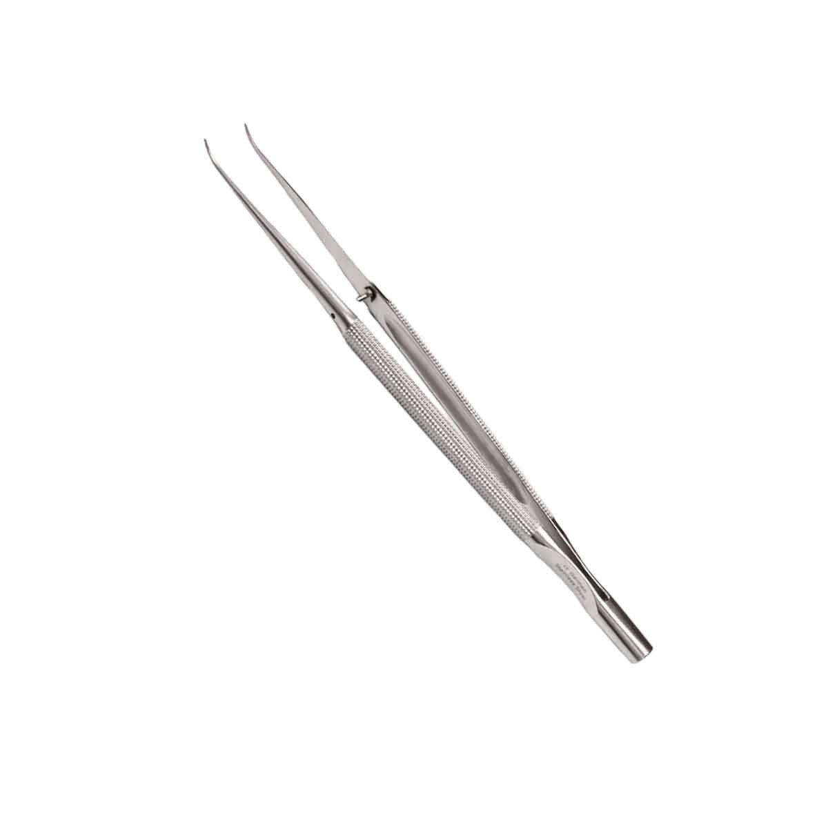 Pinza microchirurgica curva 18 cm