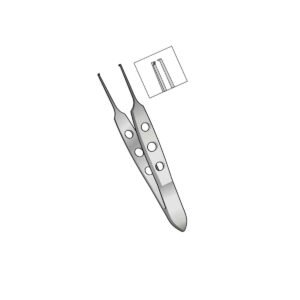 Pinza Sutura Pherson retta con diente 5,5cm