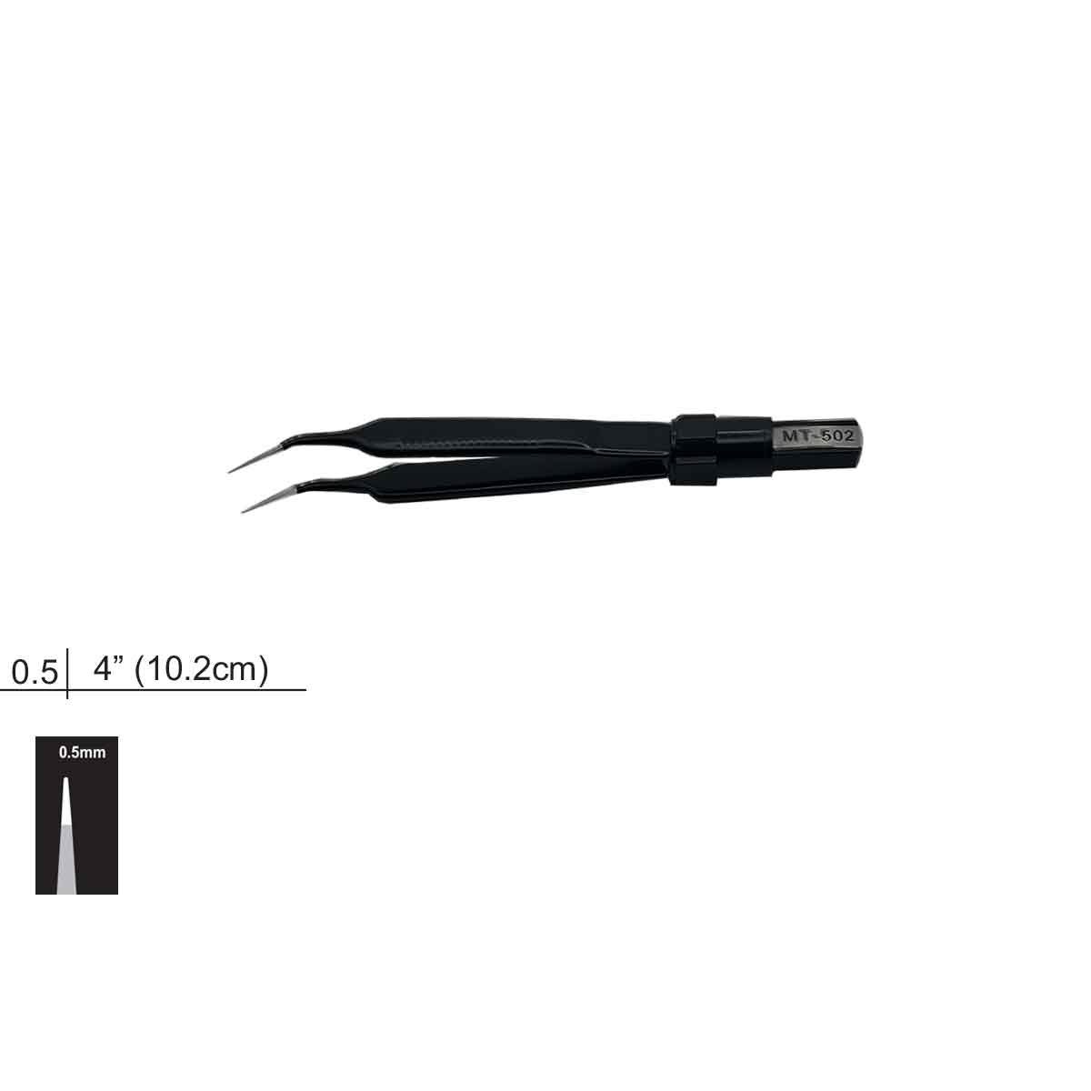 Pinza Bipolar McPherson angolata Antiadherente Conexión EU 10,2cm