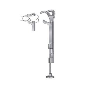 Pinza di fissaggio ósea di Gerster-Lowman 13cm
