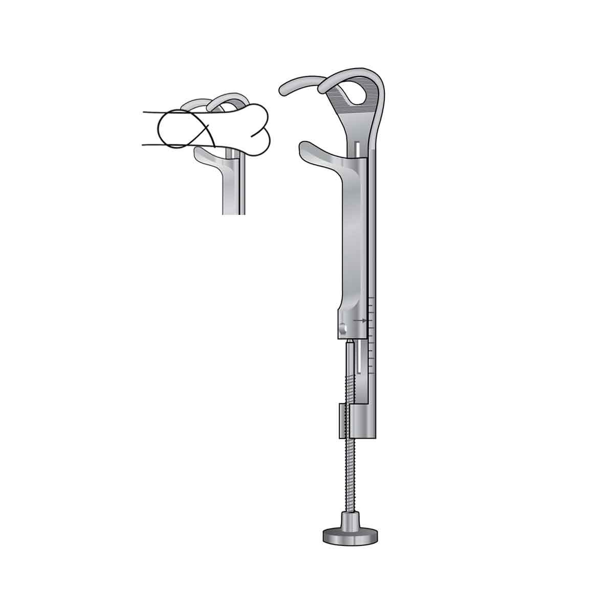 Pinza di fissaggio ósea di Gerster-Lowman 13cm