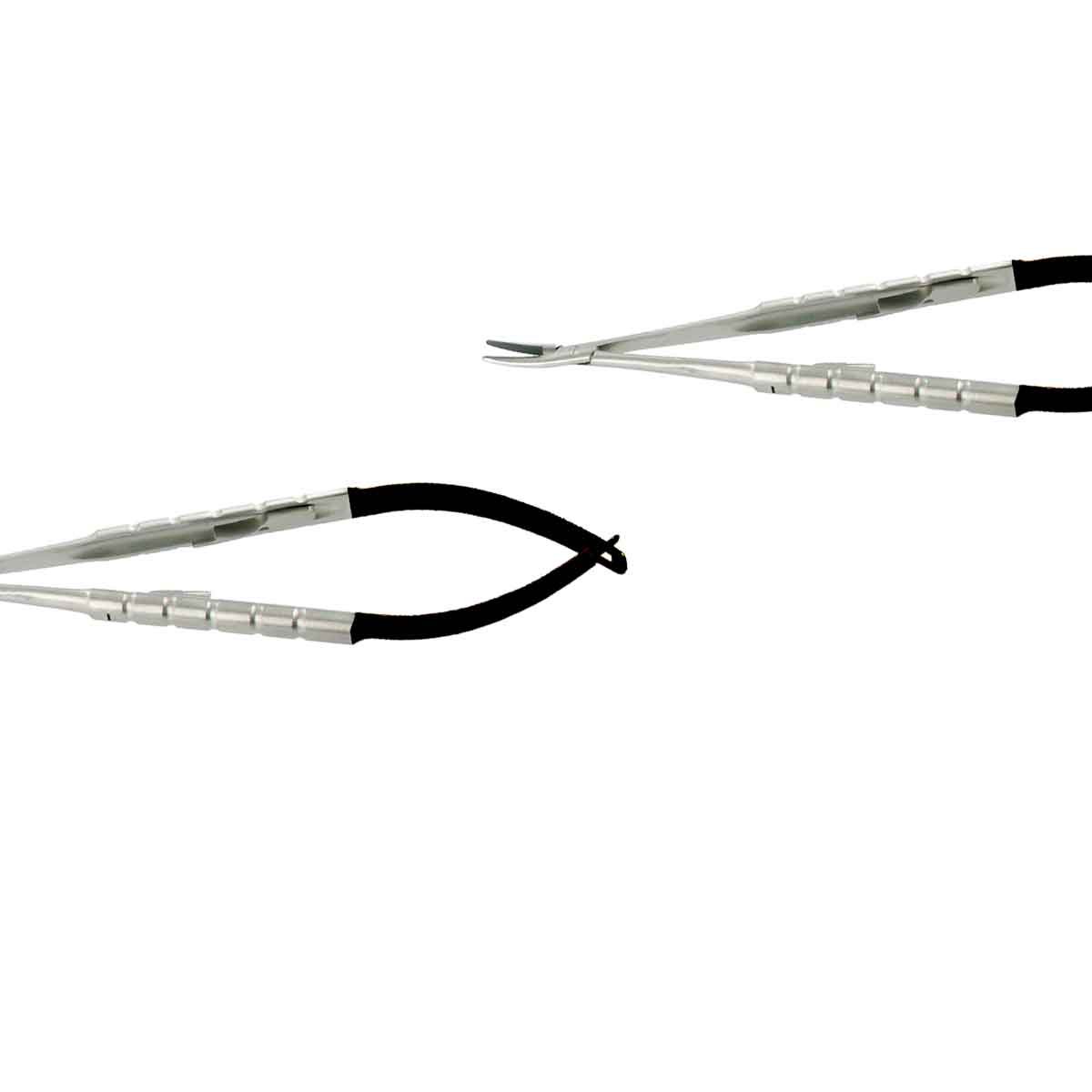 Porta-aghi Castroviejo curvo Black Line 18cm - Image 2