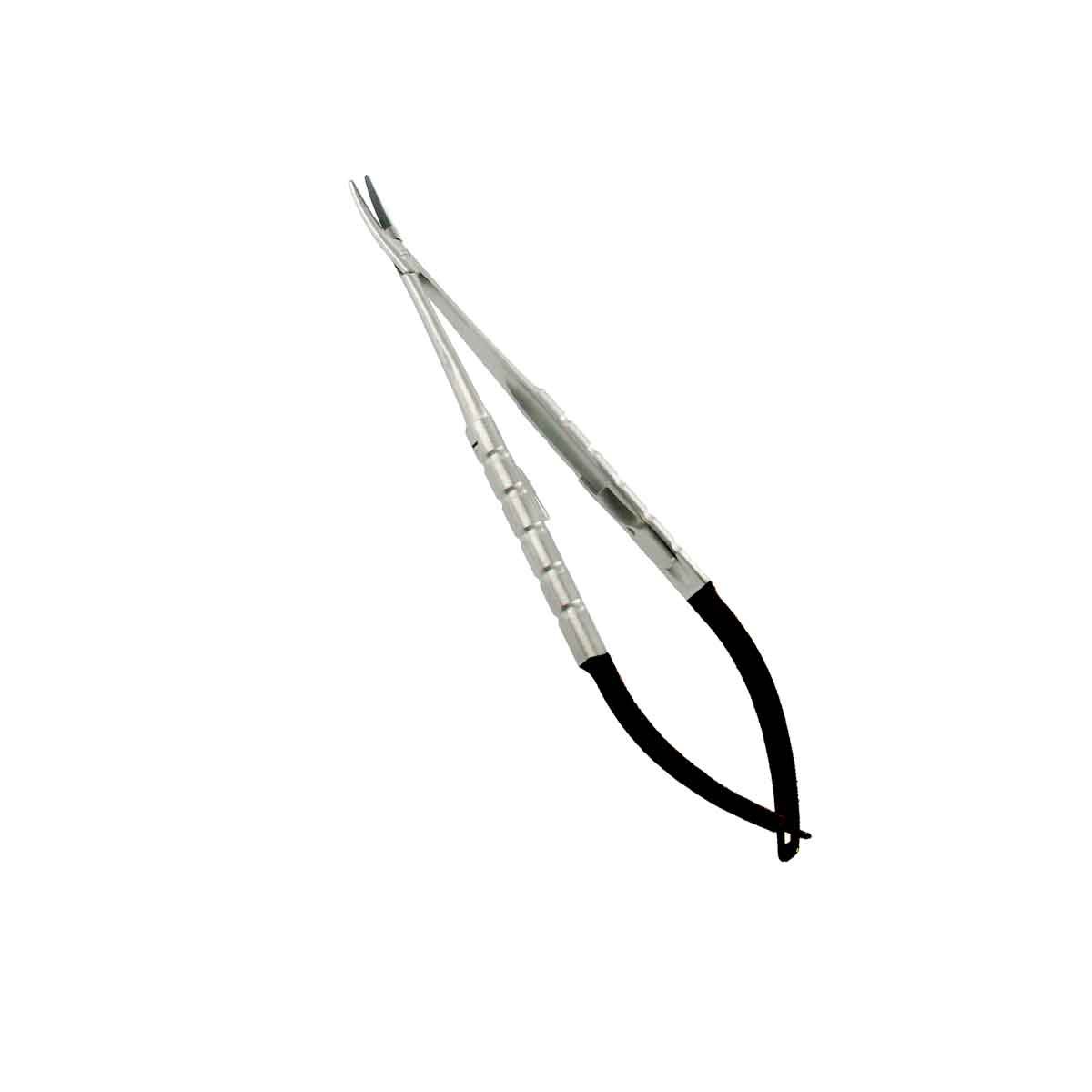 Porta-aghi Castroviejo curvo Black Line 18cm