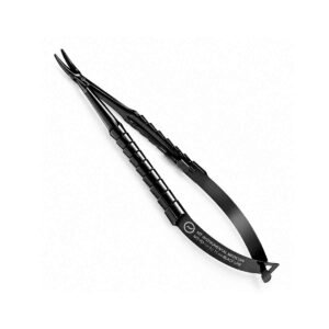 Porta-aghi Castroviejo TC curvo Black Line 15 cm