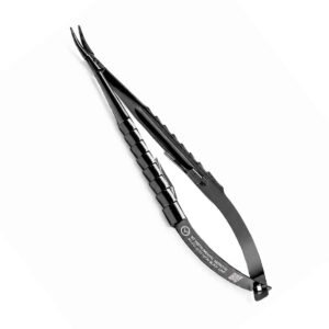 Porta-aghi Castroviejo TC curvo Black Line 18 cm