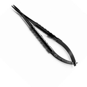 Porta-aghi Castroviejo TC retto Linea Black 15 cm