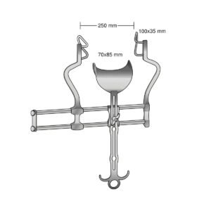 Divaricatore addominale Balfour 250 mm