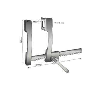 Divaricatore Finochietto Abdominal 20cm