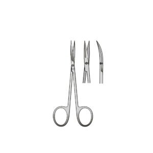 Forbici Iris curve punta acuta/acuta 11,5 cm