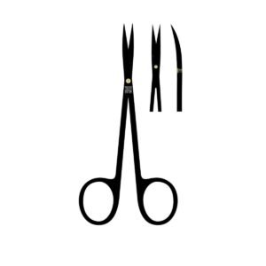 Forbice Iris curva 11,5cm Linea Black