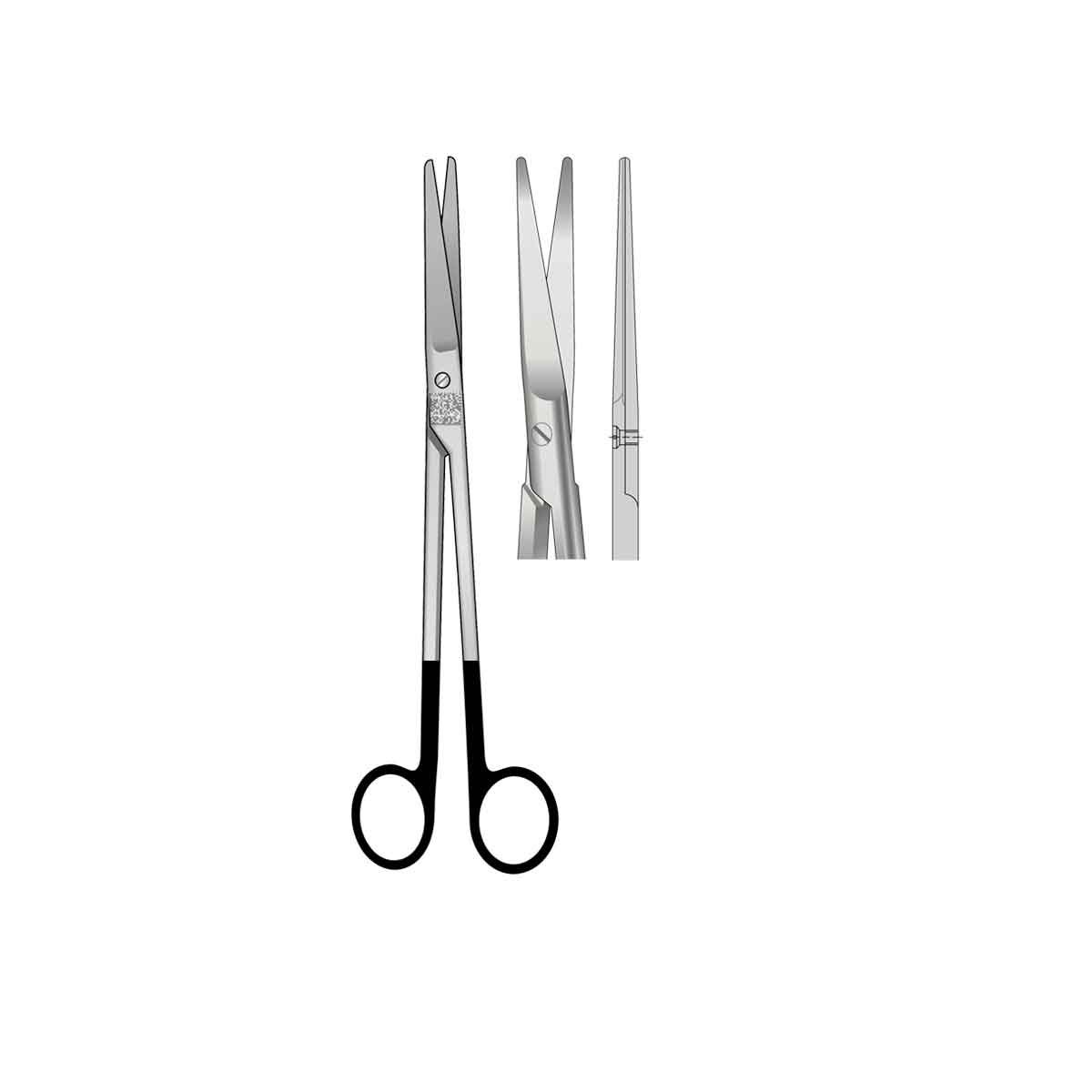Forbice Mayo retta TC Black Line 17 cm