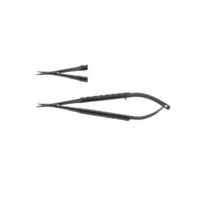 Forbici Castroviejo micro rette Black Line 14 cm